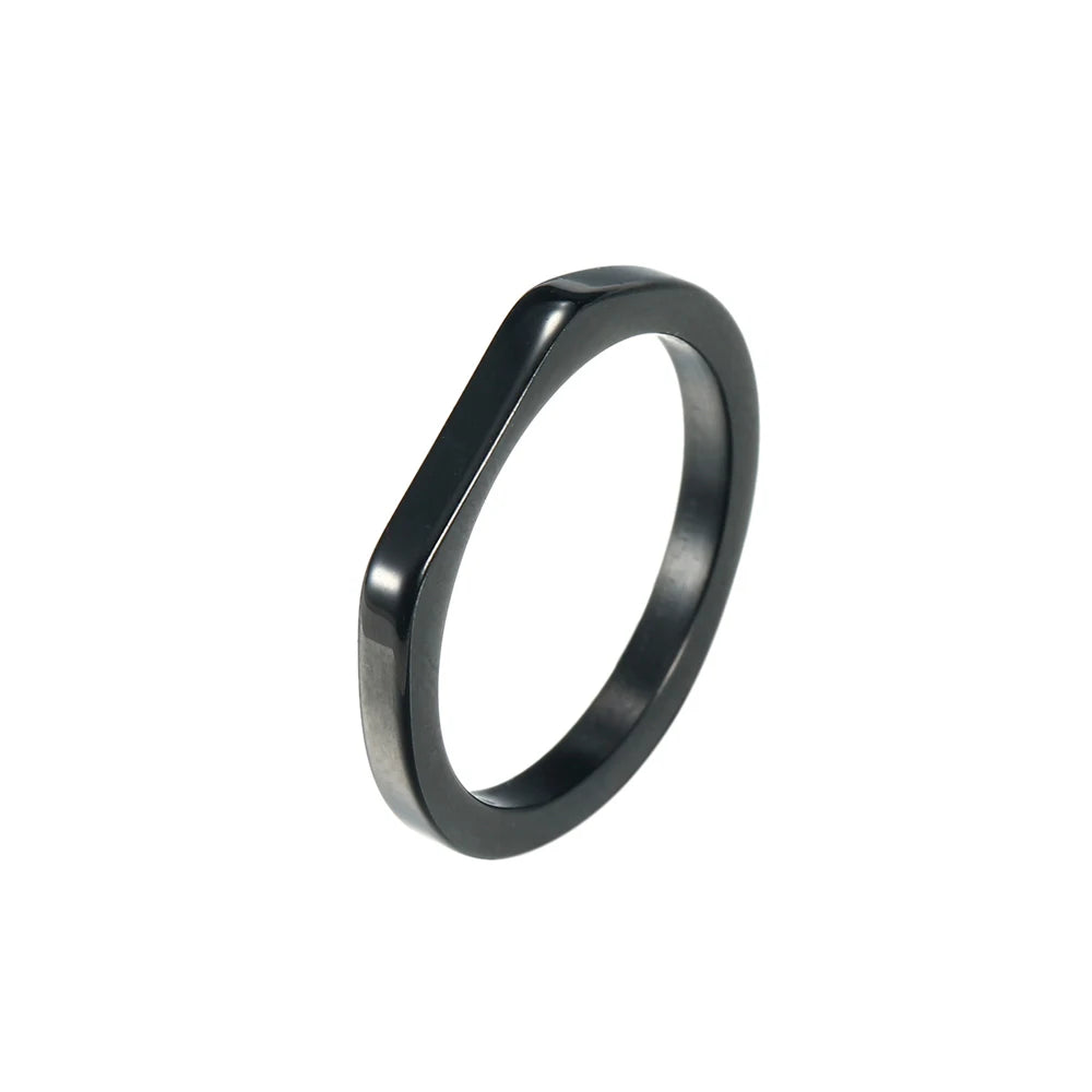 Fashion Simple Couple Ring for Women Men Minimalist Gold Color Finger Ring Love Couple Wedding Engagement Gift Jewelry