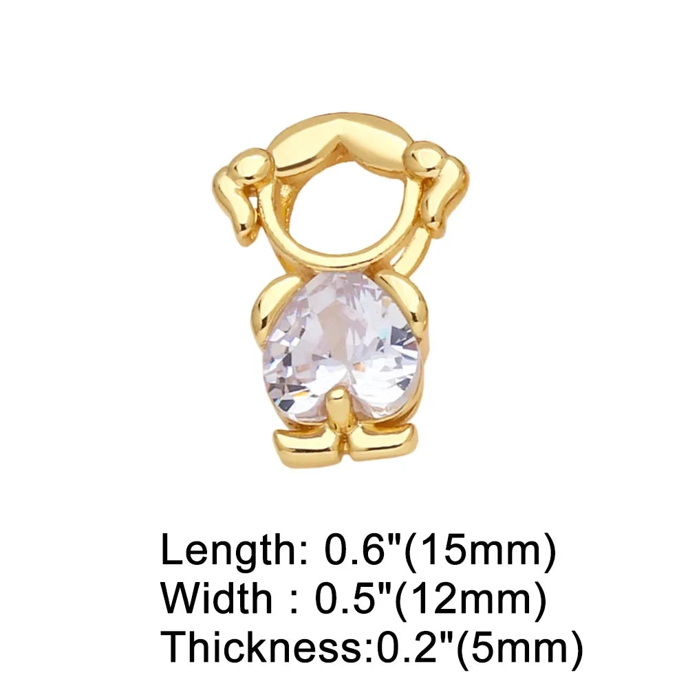 Elegant Heart-Shaped Crystal Zircon Pendant Necklaces for Women and Children - Perfect Birthday Gift Jewelry