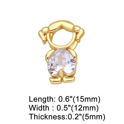 Elegant Heart-Shaped Crystal Zircon Pendant Necklaces for Women and Children - Perfect Birthday Gift Jewelry