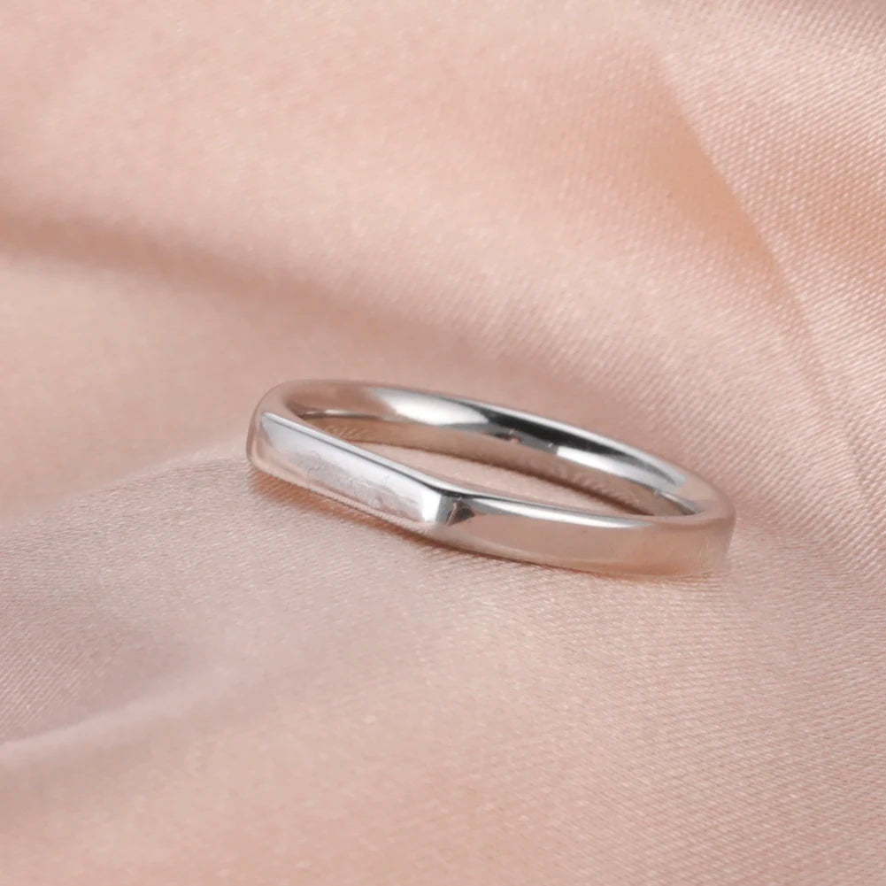Fashion Simple Couple Ring for Women Men Minimalist Gold Color Finger Ring Love Couple Wedding Engagement Gift Jewelry