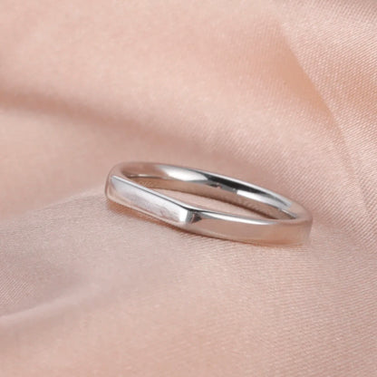 Fashion Simple Couple Ring for Women Men Minimalist Gold Color Finger Ring Love Couple Wedding Engagement Gift Jewelry