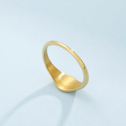 Simple North Star Starburst Signet Rings Simple Gold Color Geometry Ring Finger Stacking Band Jewelry Ring Party Gift