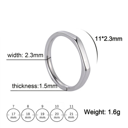 Fashion Simple Couple Ring for Women Men Minimalist Gold Color Finger Ring Love Couple Wedding Engagement Gift Jewelry