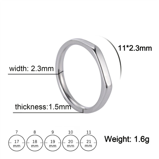 Fashion Simple Couple Ring for Women Men Minimalist Gold Color Finger Ring Love Couple Wedding Engagement Gift Jewelry