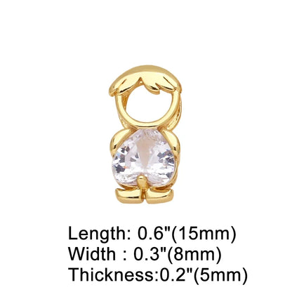 Elegant Heart-Shaped Crystal Zircon Pendant Necklaces for Women and Children - Perfect Birthday Gift Jewelry