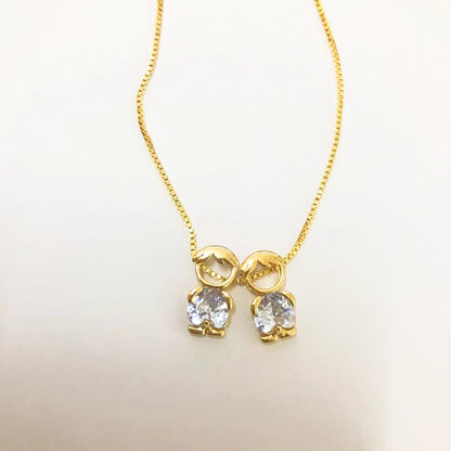 Elegant Heart-Shaped Crystal Zircon Pendant Necklaces for Women and Children - Perfect Birthday Gift Jewelry
