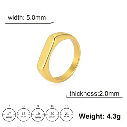 Fashion Simple Couple Ring for Women Men Minimalist Gold Color Finger Ring Love Couple Wedding Engagement Gift Jewelry