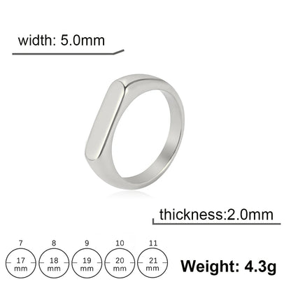 Fashion Simple Couple Ring for Women Men Minimalist Gold Color Finger Ring Love Couple Wedding Engagement Gift Jewelry