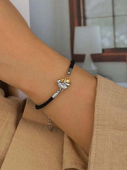 Elegant Women's Necklace Featuring Adorable Girl and Puppy Pendants - Animal-Inspired Pet Jewelry